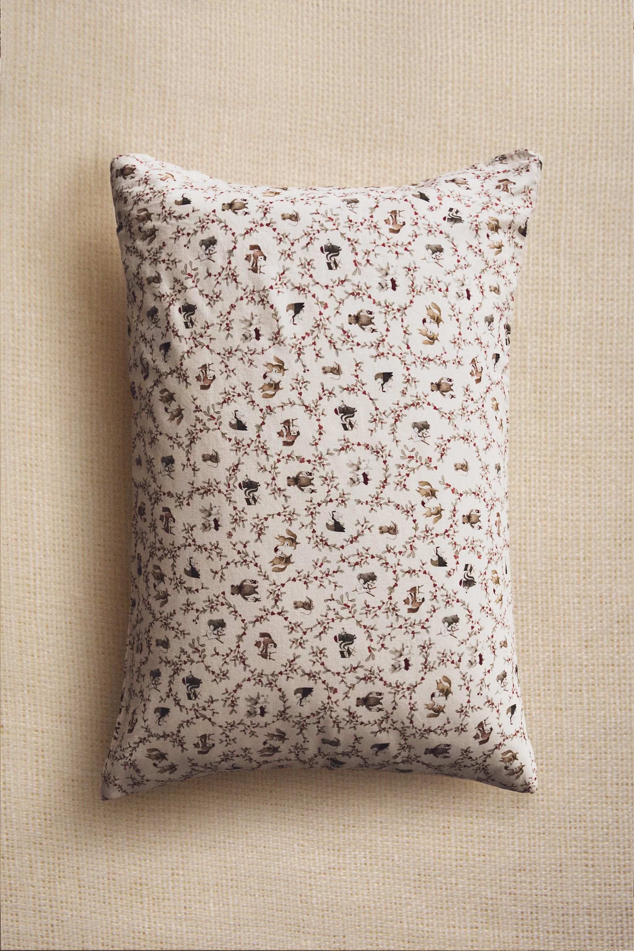 TAIE D’OREILLER ENFANT ANIMAUX NOËL